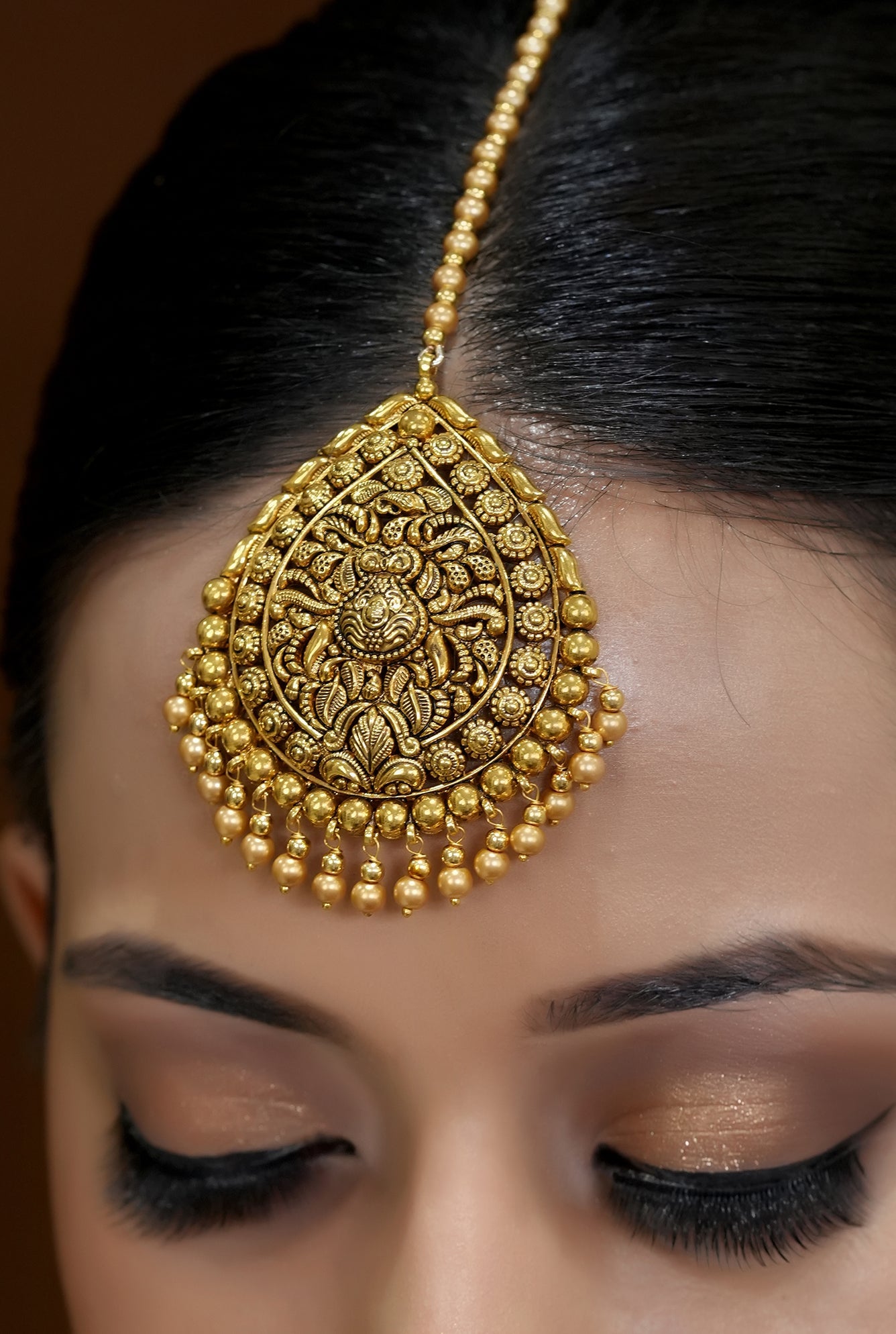 Jaismin Tikka Handcrafted Gold Plated