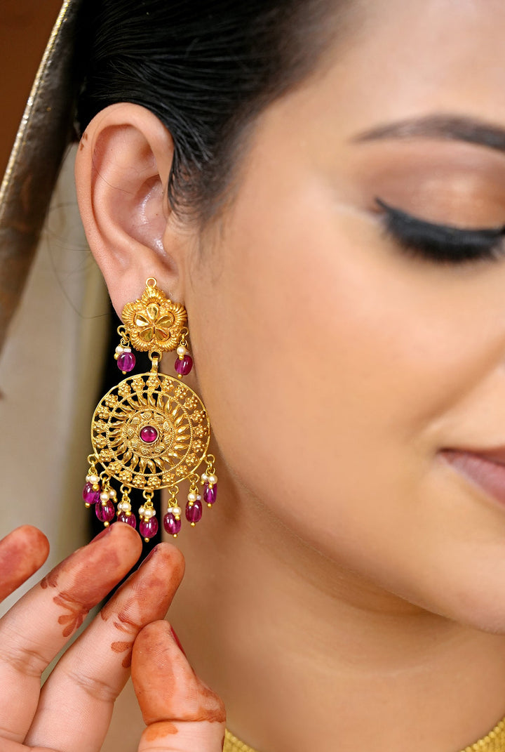 Rohani Earing Handcrafted Gold Plated