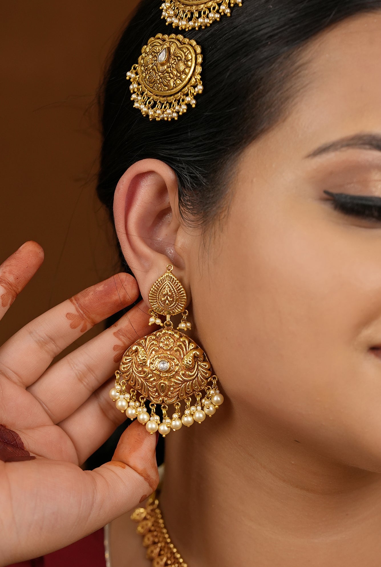 Mehak  Earing Handcrafted Gold Plated