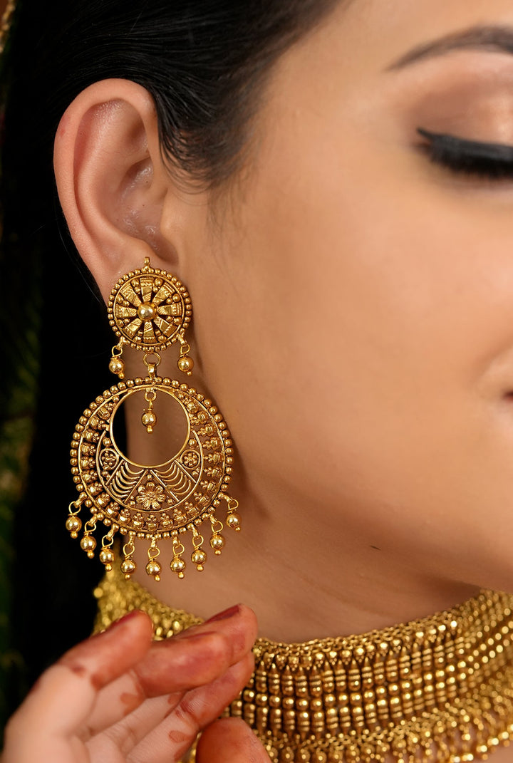 Zarina Earing Handcrafted Gold Plated