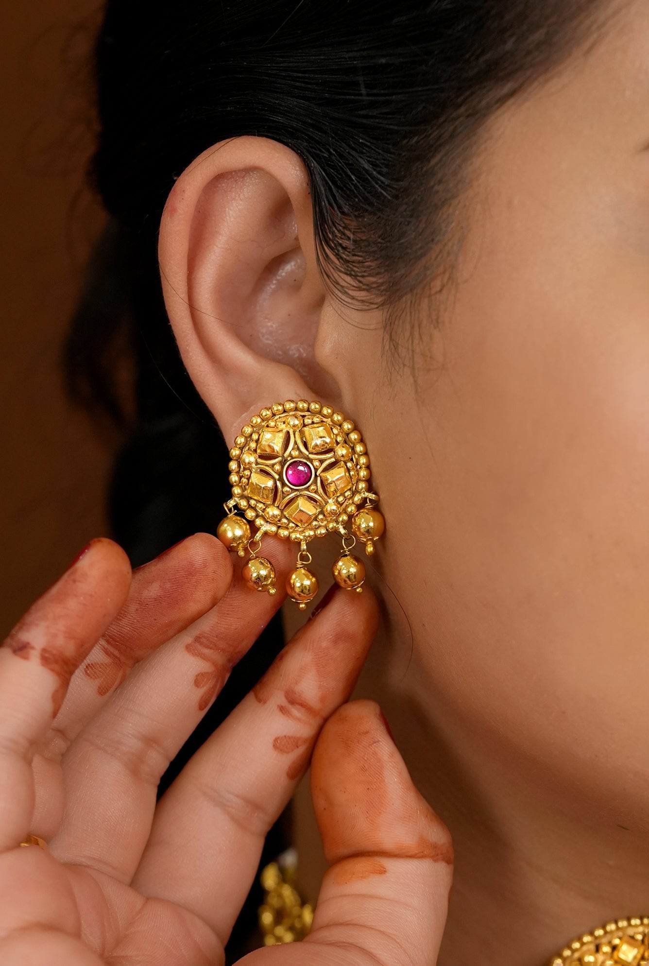 Ziya choker Earing Tikka Handcrafted Gold Plated