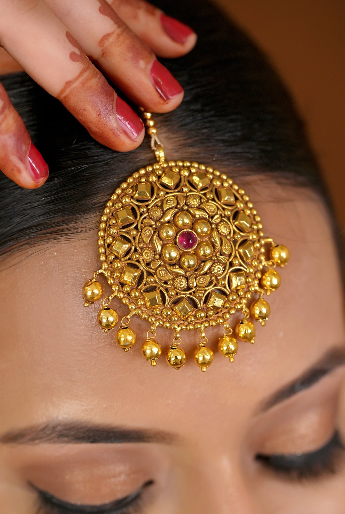 Ziya choker Earing Tikka Handcrafted Gold Plated