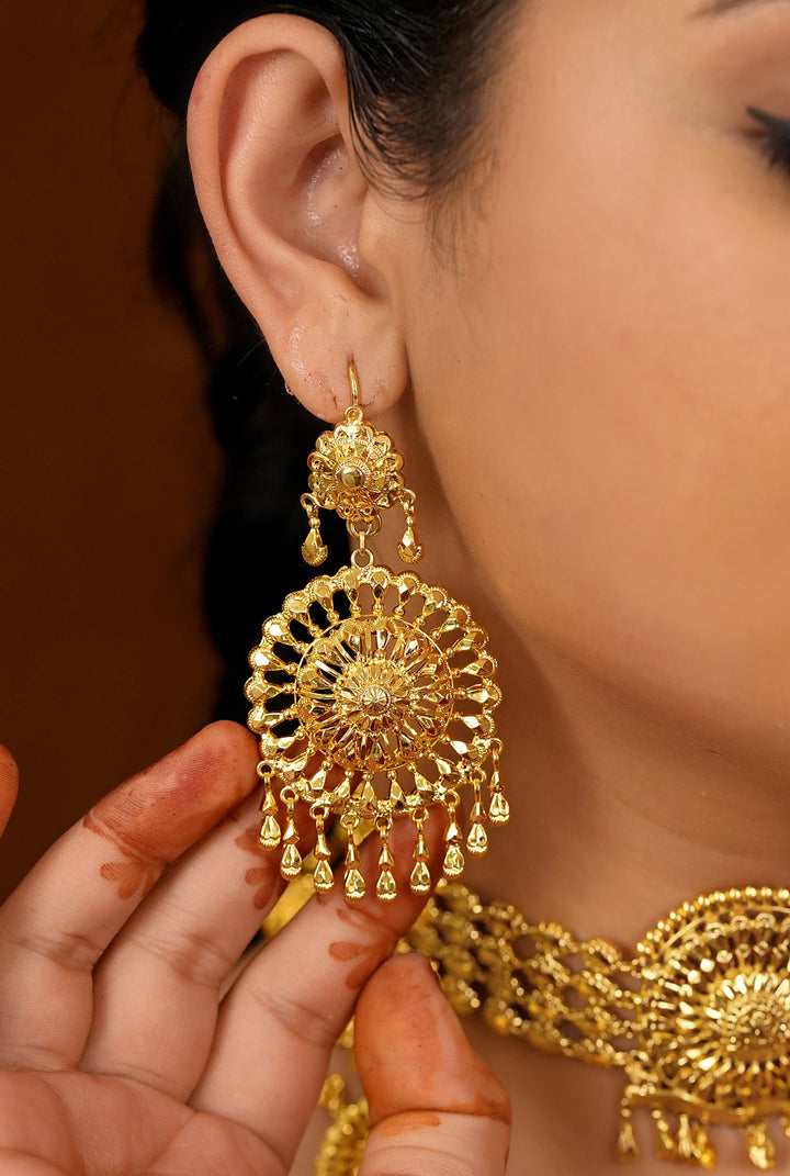 SItara Earing Handcrafted Gold Plated