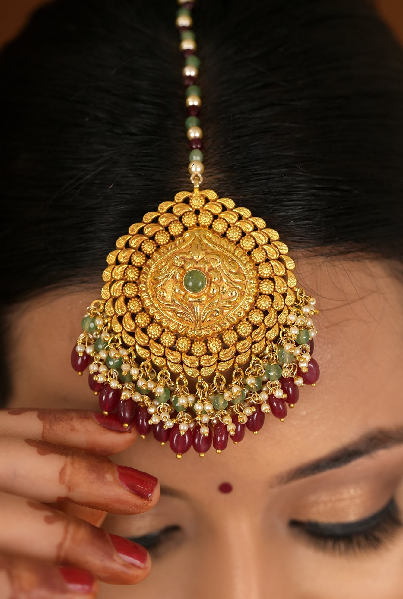 Babool Tikka Handcrafted Gold Plated