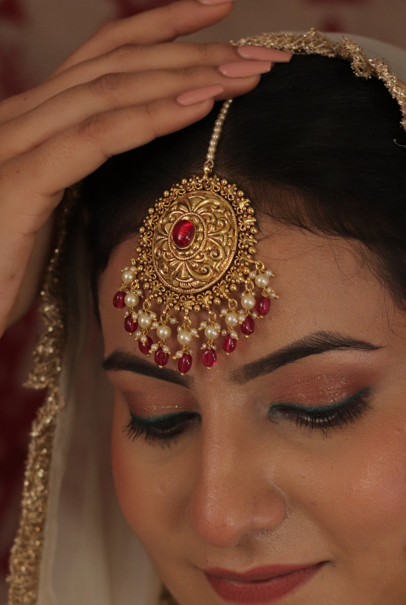 Mehak choker Earing Tikka Handcrafted Gold Plated